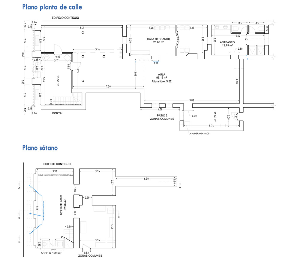 Alquiler de Salas Madrid - Planos Salas El Karnak