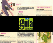 El suplemento del periodico ABC, Guia de Madrid, se hace eco de El Karnak como centro de referencia donde aprender a bailar la danza oriental